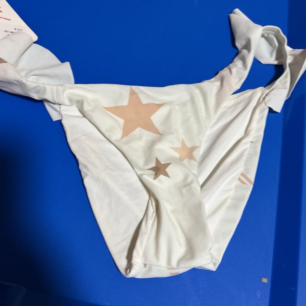 New 6 Shore Road Shore Bikini Bottoms Women' Montauk Sand Star Medium M